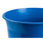 Corbeille papier q-connect plastique resistant 13l       275x285mm coloris bleu opaque