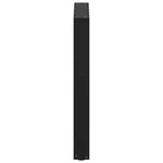 vidaXL Pieds de table à manger en U 2 pièces Noir 70 x (72-73) cm Acier