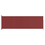 vidaXL Auvent latéral rétractable de patio 200x600 cm Rouge