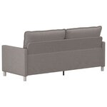 vidaXL Canapé Taupe 196 x 81 x 87 5 cm Tissu