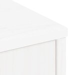 vidaXL Armoire latérale tiroirs ODDA blanc 40x24x79 cm bois massif pin