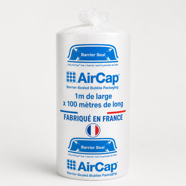 1 rouleau de film papier bulle tricouche Aircap largeur 100 cm x longueur 100 mètres