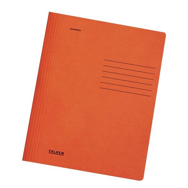 Chemise En Carte À Lamelle A4 - Orange - X 100 - Falken