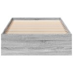 vidaXL Cadre de lit avec tiroirs sans matelas sonoma gris 90x190 cm