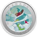 Pièce de monnaie en Cupronickel 50 Cents g 12.3 Millésime 2025 WHIMSICAL HOLIDAY TREE