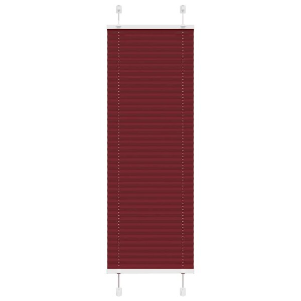 vidaXL Store plissé rouge bordeaux 40x100 cm largeur du tissu 39 4 cm