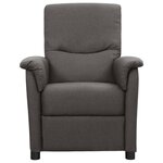 vidaXL Fauteuil électrique de massage Gris foncé Tissu