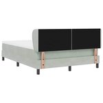 vidaXL Lit à ressorts avec matelas gris foncé 80x200 cm en velours