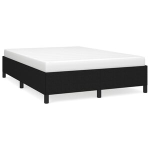 vidaXL Cadre de lit sans matelas noir 140x200 cm tissu
