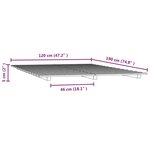 vidaXL Cadre de lit 120x190 cm Bois de pin massif