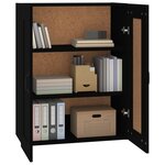 vidaXL Armoire murale suspendue Noir 69 5x32 5x90 cm