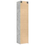 vidaXL Armoire de rangement mince gris béton 50x42 5x225 cm