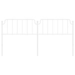 vidaXL Tête de lit métal blanc 193 cm