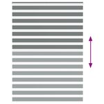 vidaXL Store zèbre gris foncé largeur du tissu 160 9 cm polyester