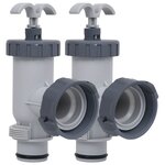 vidaXL Vannes à piston de piscine 2 Pièces