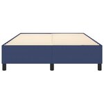 vidaXL Cadre de lit Bleu 140x190 cm Tissu