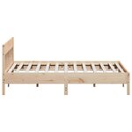 vidaXL Cadre de lit sans matelas 200x200 cm bois massif de pin