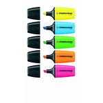 Bonbonne de 50 Surligneurs BOSS MINI Pointe biseautée Assortis STABILO