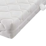 Vidaxl lit avec matelas noir velours 120 x 200 cm