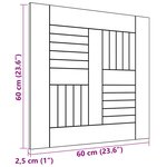 vidaXL Dessus de table Bois de teck solide 60x60x2 5 cm