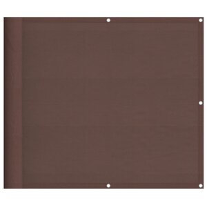 vidaXL Écran de balcon marron 90x700 cm 100  polyester oxford