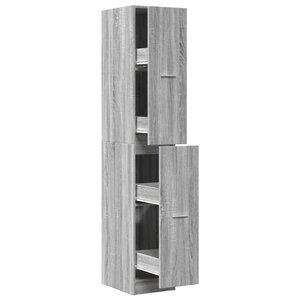 vidaXL Armoire apothicaire sonoma gris 30x41x174 5cm bois d'ingénierie