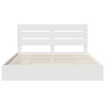 vidaXL Lit de Rangement Blanc 180 x 200 cm Bois d'ingénierie