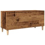 vidaXL Armoire à disques vieux bois 100x38x48 cm bois d'ingénierie