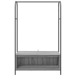 vidaXL Porte-vêtements avec étagères gris sonoma 100x44x160 cm