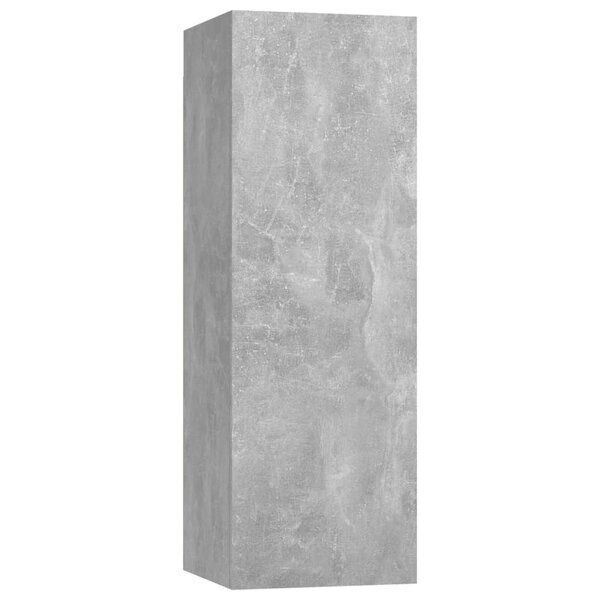 vidaXL Meuble TV Gris béton 30 5x30x90 cm Bois d’ingénierie