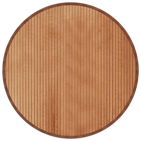 vidaXL Tapis rond naturel 80 cm bambou