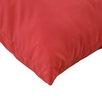 vidaXL Coussins de palette 2 Pièces rouge tissu