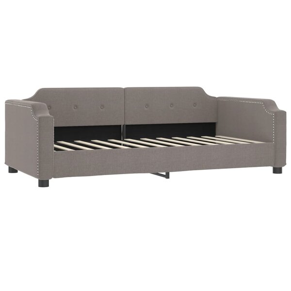 vidaXL Lit de repos taupe 80x200 cm tissu