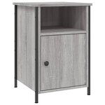 vidaXL Tables de chevet 2 Pièces sonoma gris 40x42x60cm bois d'ingénierie