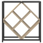 vidaXL Étagère à vin Chêne sonoma 51 x 18 x 52 5 cm Bois d'ingénierie
