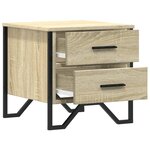 vidaXL Table de chevet chêne sonoma 40x41x40 cm bois d'ingénierie