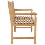 vidaXL Banc de jardin avec coussin bleu 150 cm Bois de teck massif