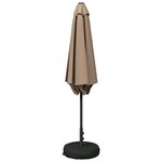 vidaXL Parasol de jardin 300 x 300 cm Polyester Rectangulaire Taupe