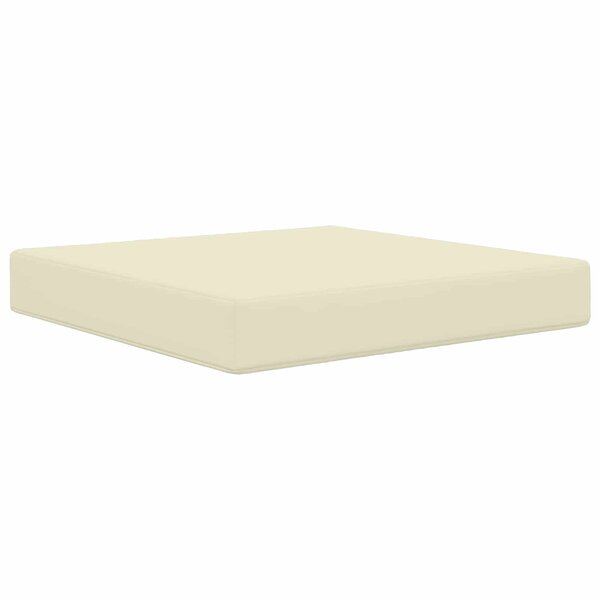 vidaXL Coussin de canapé d'extérieur Polyester Crème 60 x 60 cm