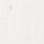 vidaXL Cadre de lit sans matelas blanc 120x190 cm bois de pin massif