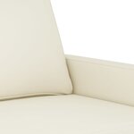 vidaXL Ensemble de canapés 4 Pièces avec coussins crème velours