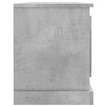 vidaXL Meuble TV gris béton 100x35 5x45 cm bois d'ingénierie