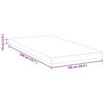 vidaXL Coussins de Matelas Blanc 100 x 200 cm