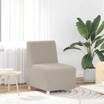 vidaXL Unité de Sofa Modulaire Sans Accoudoirs 2 Pièces Gris clair