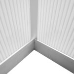 vidaXL Serre renforcée en aluminium avec cadre de base 4 6 m²