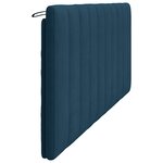 vidaXL Coussin de tête de lit Hanko bleu 200 cm velours