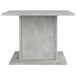 vidaXL Table basse gris béton 55 5x55 5x40 cm bois d'ingénierie