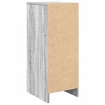 vidaXL Armoire à chaussures sonoma gris 29 5x34x76 cm bois ingénierie