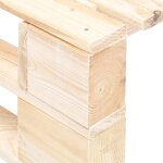 vidaXL Repose-pied palette de jardin bois