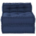 vidaXL Canapé Modulable Indigo 70 x 70 x 56 cm tissu
